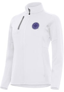 Antigua Racing Louisville Womens White Generation Light Weight Jacket