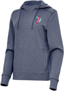 Antigua KC Current Womens Navy Blue Justice Hooded Sweatshirt
