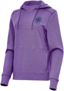 Antigua Racing Louisville Womens Purple Justice Hooded Sweatshirt