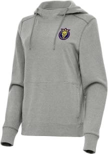 Antigua Utah Royals FC Womens Grey Justice Hooded Sweatshirt