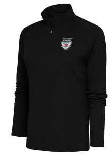 Antigua Chicago Red Stars Womens Black Tribute Qtr Zip Pullover