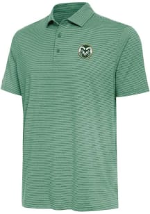 Antigua Colorado State Rams Mens Green Scheme Short Sleeve Polo