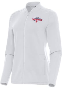 Antigua Philadelphia Phillies Womens White 2024 NL East Division Champs Continual Light Weight Jac..