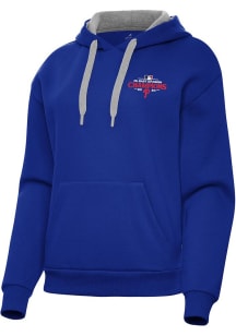 Antigua Philadelphia Phillies Womens Blue 2024 NL East Division Champs Victory Hooded Sweatshirt