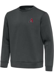 Antigua Arizona Diamondbacks Mens Grey Relevant Long Sleeve Crew Sweatshirt