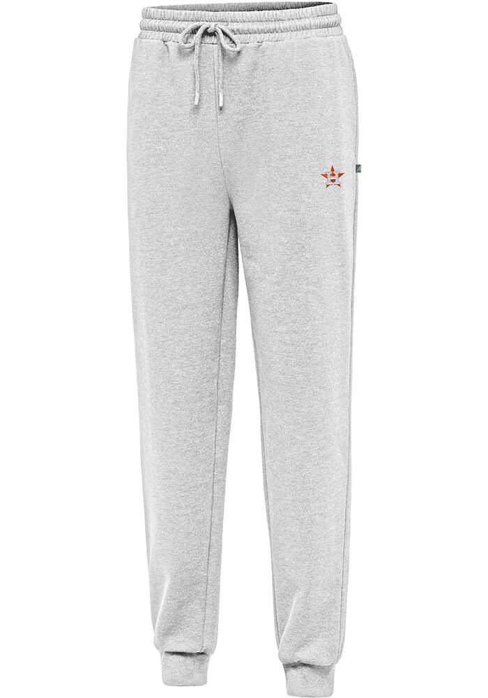 Houston Astros Mens Antigua LIGHT GREY HEATHER Idol Sweatpants