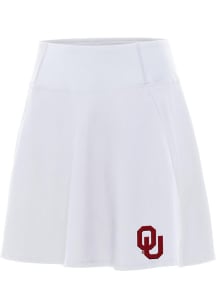 Antigua Oklahoma Sooners Womens White Chip Skort Skirt