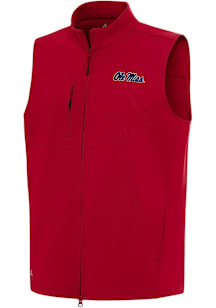 Antigua Ole Miss Rebels Mens Red Demand Sleeveless Jacket