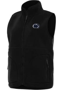 Womens Penn State Nittany Lions Black Antigua Nostalgic Vest