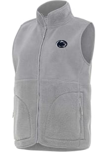 Womens Penn State Nittany Lions Grey Antigua Nostalgic Vest