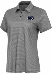 Womens Penn State Nittany Lions White Antigua Rings Short Sleeve Polo Shirt
