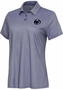 Womens Penn State Nittany Lions White Antigua Rings Short Sleeve Polo Shirt