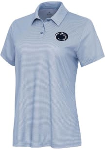 Womens Penn State Nittany Lions White Antigua Rings Short Sleeve Polo Shirt
