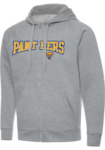 Mens Pitt Panthers Grey Antigua Split Victory Long Sleeve Full Zip Jacket