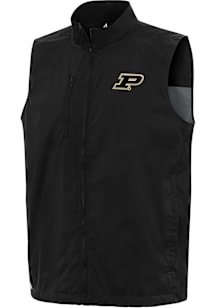 Antigua Purdue Boilermakers Mens Black Brisk Sleeveless Jacket