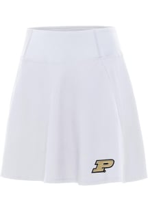 Womens Purdue Boilermakers White Antigua Chip Skort Skirt