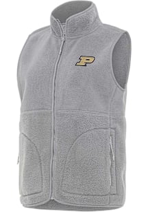 Antigua Purdue Boilermakers Womens Grey Nostalgic Vest