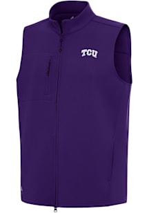 Antigua TCU Horned Frogs Mens Purple Demand Sleeveless Jacket