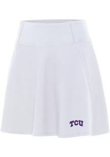 Antigua TCU Horned Frogs Womens White Chip Skort Skirt