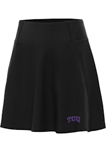 Antigua TCU Horned Frogs Womens Black Chip Skort Skirt