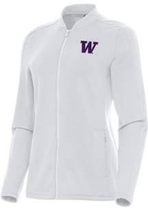 Antigua Washington Huskies Womens White Continual Light Weight Jacket