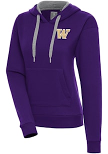 Antigua Washington Huskies Womens Purple Victory Hooded Sweatshirt