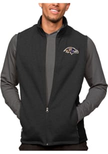 Antigua Baltimore Ravens Mens Black Course Sleeveless Jacket