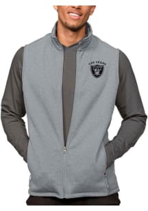 Antigua Las Vegas Raiders Mens Grey Course Sleeveless Jacket