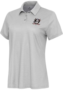Antigua Anaheim Ducks Womens White Rings Short Sleeve Polo Shirt