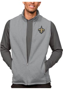 Antigua New Orleans Saints Mens Grey Course Sleeveless Jacket