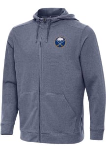 Antigua Buffalo Sabres Mens Navy Blue Effortless Long Sleeve Full Zip Jacket