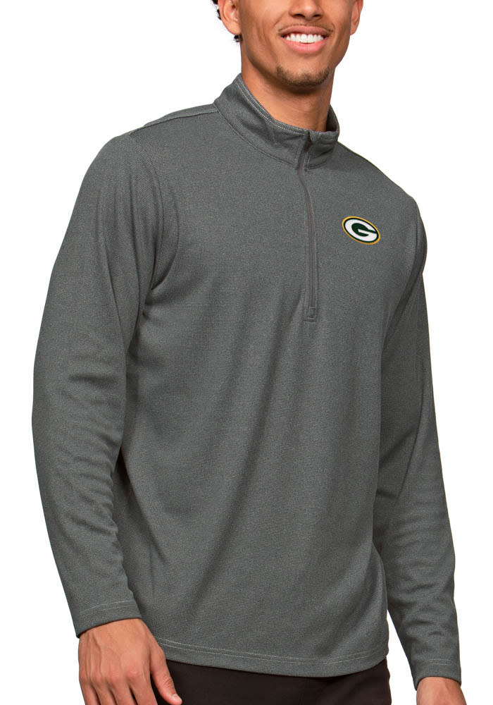 Antigua Green Bay Packers Mens Charcoal Epic Pullover Jackets