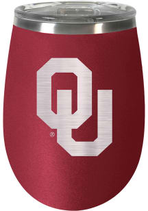 Oklahoma Sooners 10oz Stealth Stemless Wine Stainless Steel Stemless