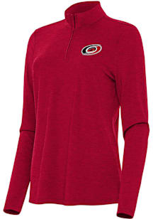 Antigua Carolina Hurricanes Womens Red Bright Qtr Zip