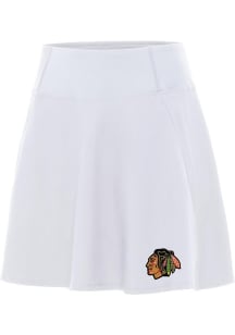 Antigua Chicago Blackhawks Womens White Chip Skort Skirt