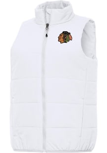 Antigua Chicago Blackhawks Womens White Experience Vest