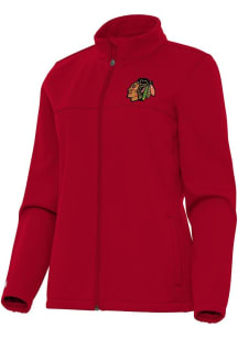 Antigua Chicago Blackhawks Womens Red Links Light Weight Jacket