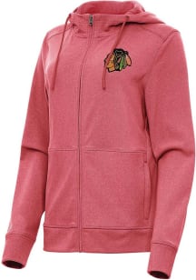 Antigua Chicago Blackhawks Womens Red Seeker Light Weight Jacket