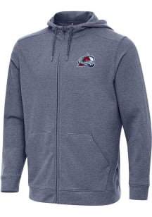 Antigua Colorado Avalanche Mens Navy Blue Effortless Long Sleeve Full Zip Jacket