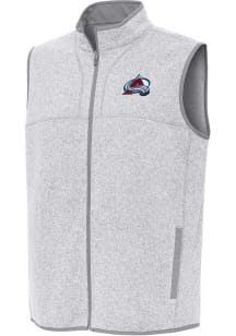 Antigua Colorado Avalanche Mens Grey Fortune Sleeveless Jacket