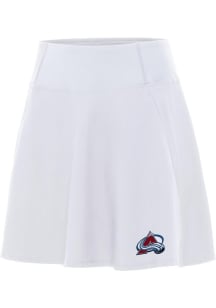 Antigua Colorado Avalanche Womens White Chip Skort Skirt