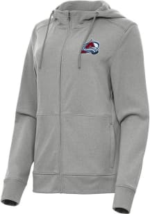 Antigua Colorado Avalanche Womens Grey Seeker Light Weight Jacket