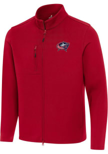 Antigua Columbus Blue Jackets Mens Red Objection Light Weight Jacket