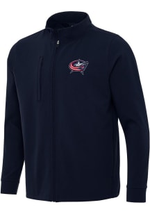 Antigua Columbus Blue Jackets Mens Navy Blue Regard Light Weight Jacket