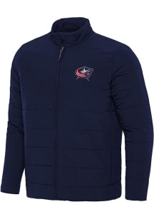 Antigua Columbus Blue Jackets Mens Navy Blue Swelter Filled Jacket