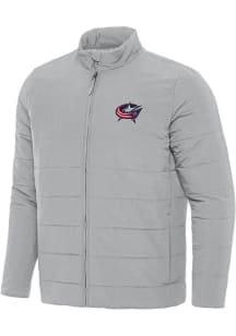 Antigua Columbus Blue Jackets Mens Grey Swelter Filled Jacket