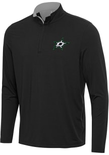 Antigua Dallas Stars Mens Black Content Long Sleeve Qtr Zip Pullover