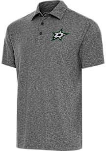 Antigua Dallas Stars Black Par 3 Big and Tall Polo
