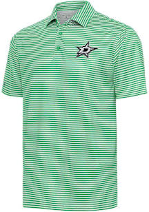 Antigua Dallas Stars Mens Green Skills Short Sleeve Polo