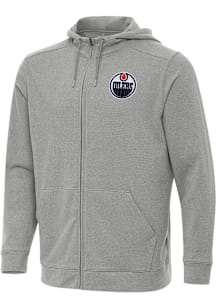 Antigua Edmonton Oilers Mens Grey Effortless Light Weight Jacket